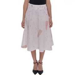 Blank Color Perfect Length Midi Skirt