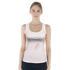 Blank Color Racer Back Sports Top