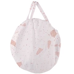 Blank Color Giant Round Zipper Tote