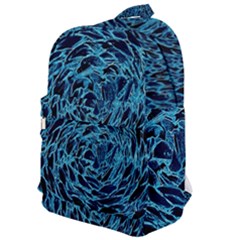 Neon Abstract Surface Texture Blue Classic Backpack