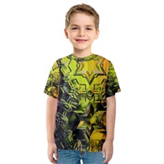 Background Star Abstract Colorful Kids  Sport Mesh Tee