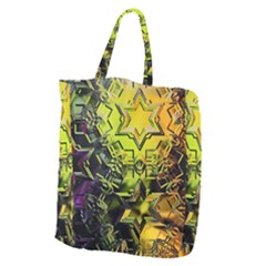 Background Star Abstract Colorful Giant Grocery Tote