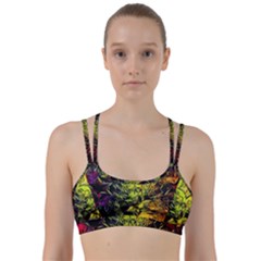 Background Star Abstract Colorful Line Them Up Sports Bra by HermanTelo