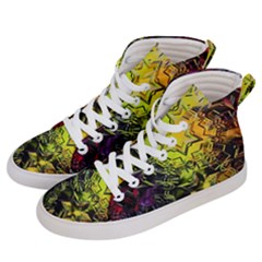 Background Star Abstract Colorful Men s Hi-top Skate Sneakers by HermanTelo