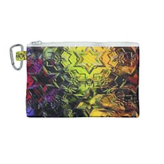 Background Star Abstract Colorful Canvas Cosmetic Bag (medium) by HermanTelo