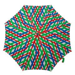 Geometric Line Rainbow Hook Handle Umbrellas (medium)