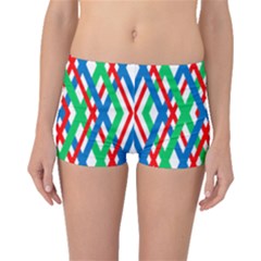 Geometric Line Rainbow Boyleg Bikini Bottoms by HermanTelo