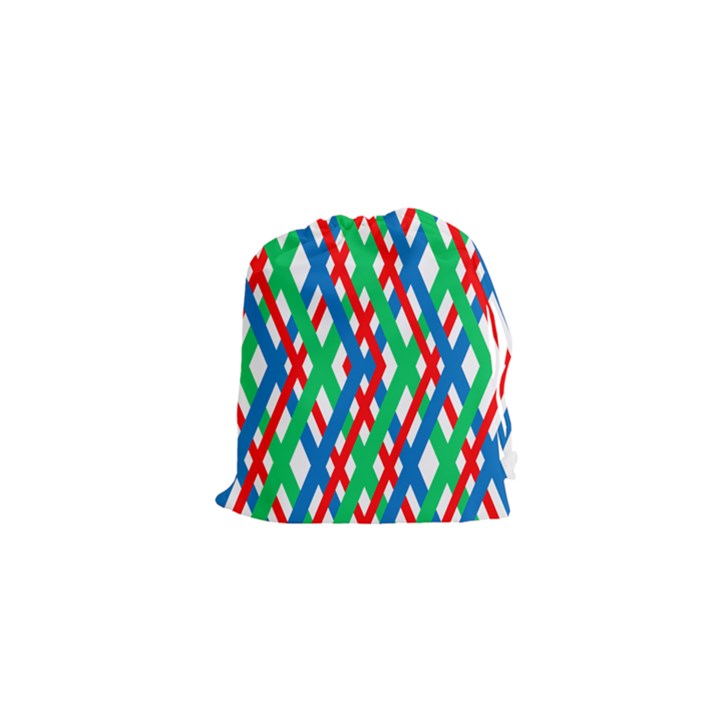 Geometric Line Rainbow Drawstring Pouch (XS)