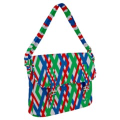 Geometric Line Rainbow Buckle Messenger Bag by HermanTelo