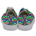 Geometric Line Rainbow Kids  Low Top Canvas Sneakers View4