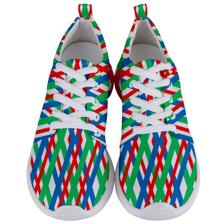 Geometric Line Rainbow Men s Lightweight Sports Shoes