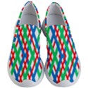 Geometric Line Rainbow Women s Lightweight Slip Ons View1