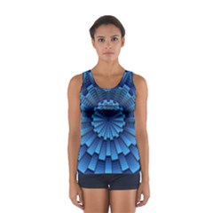 Mandala Background Texture Sport Tank Top  by HermanTelo