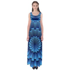 Mandala Background Texture Empire Waist Maxi Dress