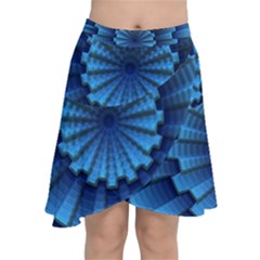 Mandala Background Texture Chiffon Wrap Front Skirt by HermanTelo