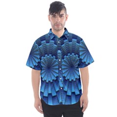 Mandala Background Texture Men s Short Sleeve Shirt