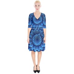 Mandala Background Texture Wrap Up Cocktail Dress