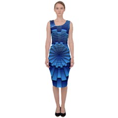 Mandala Background Texture Sleeveless Pencil Dress