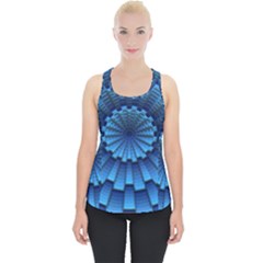 Mandala Background Texture Piece Up Tank Top