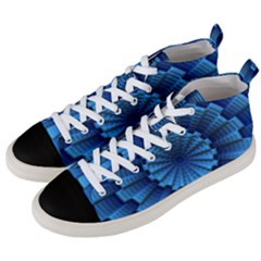 Mandala Background Texture Men s Mid-top Canvas Sneakers by HermanTelo