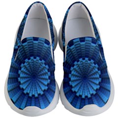 Mandala Background Texture Kids  Lightweight Slip Ons by HermanTelo