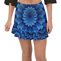 Mandala Background Texture Fishtail Mini Chiffon Skirt