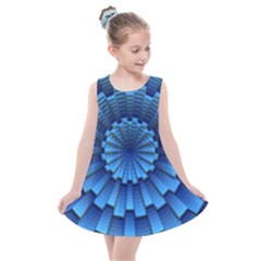 Mandala Background Texture Kids  Summer Dress by HermanTelo