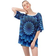 Mandala Background Texture Oversized Chiffon Top by HermanTelo