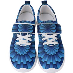 Mandala Background Texture Men s Velcro Strap Shoes by HermanTelo