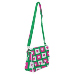 Pink Love Valentine Shoulder Bag With Back Zipper