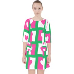 Pink Love Valentine Pocket Dress by Mariart