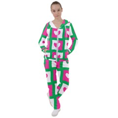 Pink Love Valentine Women s Tracksuit