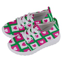 Pink Love Valentine Kids  Lightweight Sports Shoes by Mariart