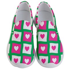 Pink Love Valentine Men s Lightweight Slip Ons by Mariart