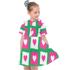 Pink Love Valentine Kids  Sailor Dress