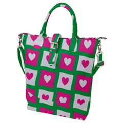 Pink Love Valentine Buckle Top Tote Bag