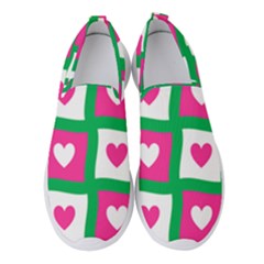 Pink Love Valentine Women s Slip On Sneakers