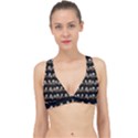 Cute owl pattern Classic Banded Bikini Top View1