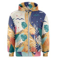 Tropical Pattern Men s Zipper Hoodie by Valentinaart