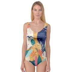 Tropical Pattern Princess Tank Leotard  by Valentinaart