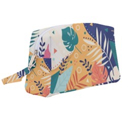 Tropical Pattern Wristlet Pouch Bag (large) by Valentinaart