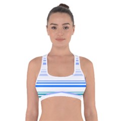 Marine Cross Back Sports Bra by scharamo