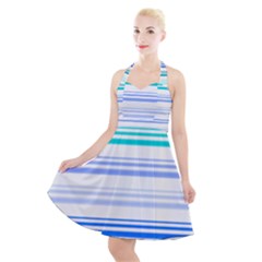 Marine Halter Party Swing Dress  by scharamo