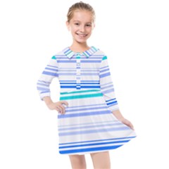 Marine Kids  Quarter Sleeve Shirt Dress by scharamo