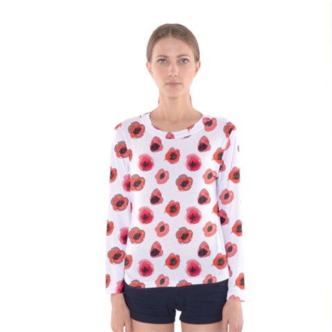 Poppies Women s Long Sleeve Tee by scharamo