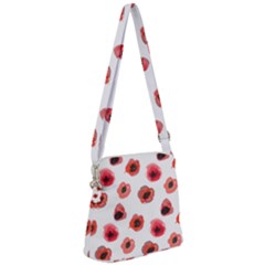 Poppies Zipper Messenger Bag by scharamo