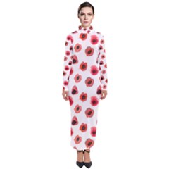 Poppies Turtleneck Maxi Dress by scharamo