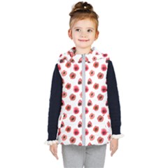 Poppies Kids  Hooded Puffer Vest by scharamo