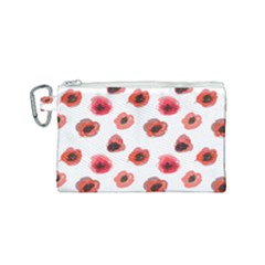 Poppies Canvas Cosmetic Bag (small) by scharamo