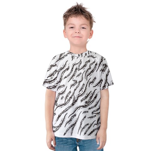 Zebra Kids  Cotton Tee by scharamo